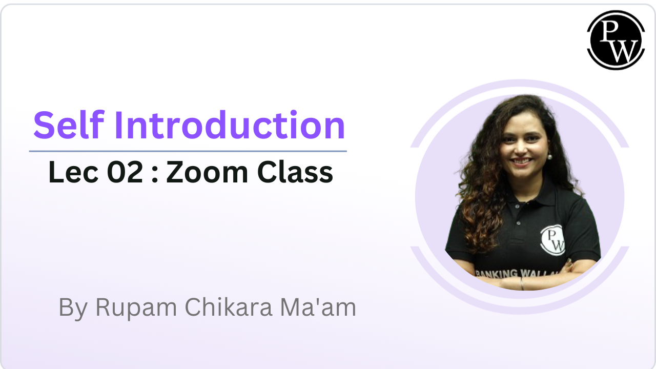 Self Introduction 02 : Zoom Class