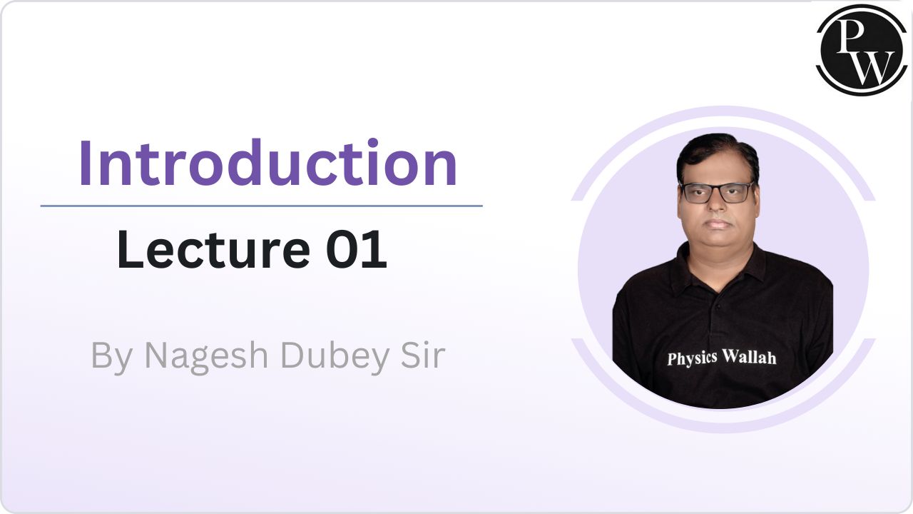 Introduction : Lecture 01