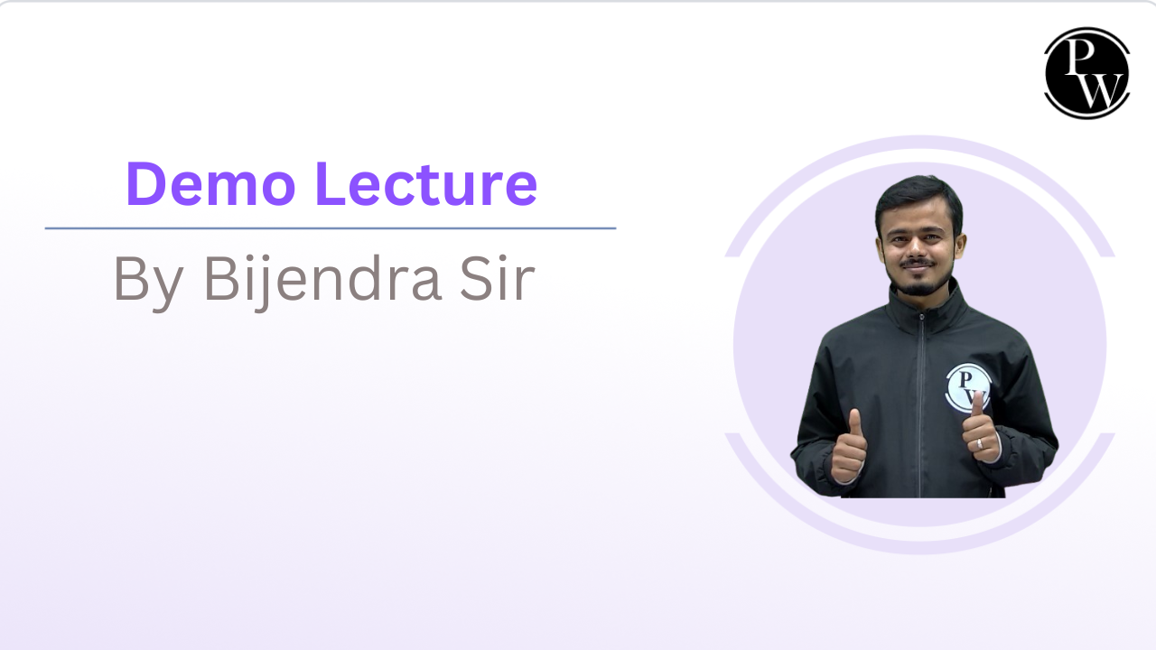 Demo lecture by Bijendra Sir