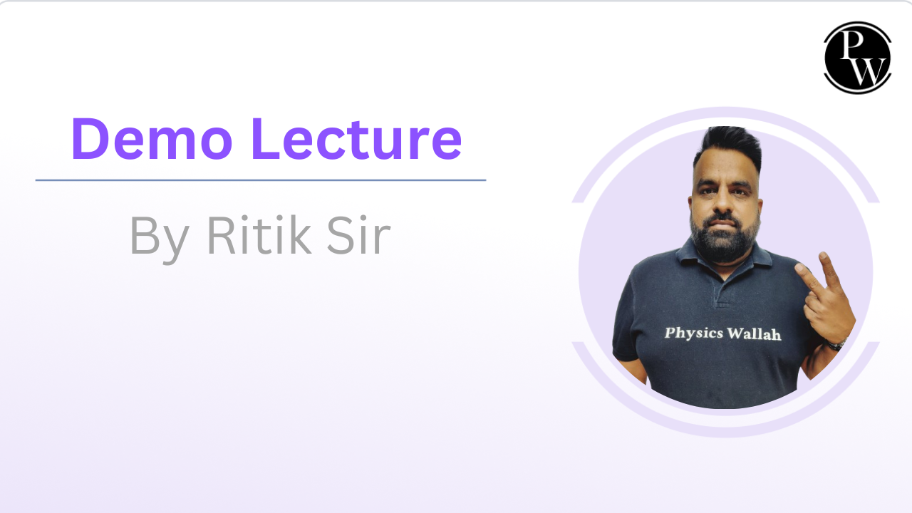 Demo Lecture By Ritik Sir || Only Video