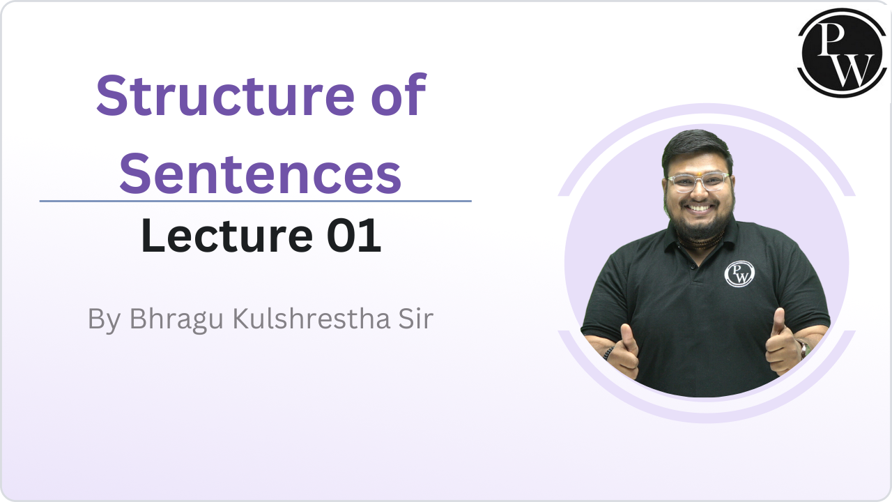 Structure of Sentences 01