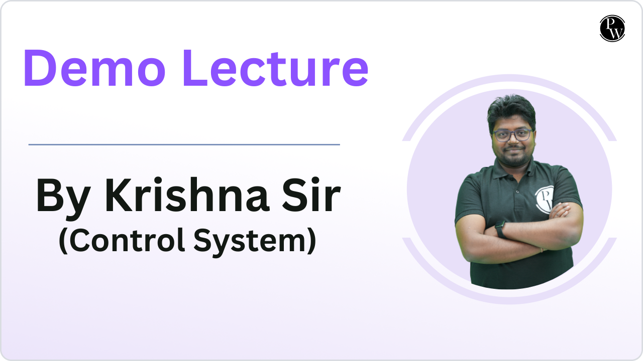 Demo Lecture By Krishna Sir (Control Systems)