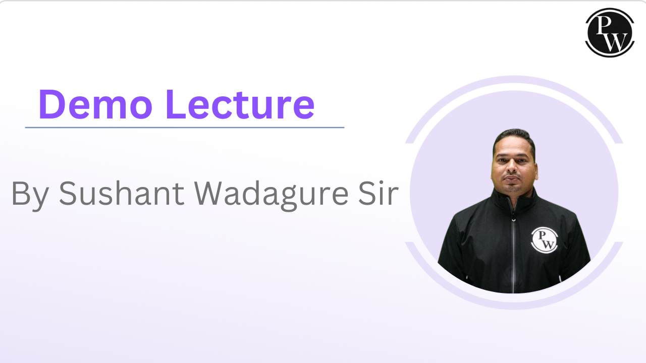 Demo Lecture : Sushant Sir