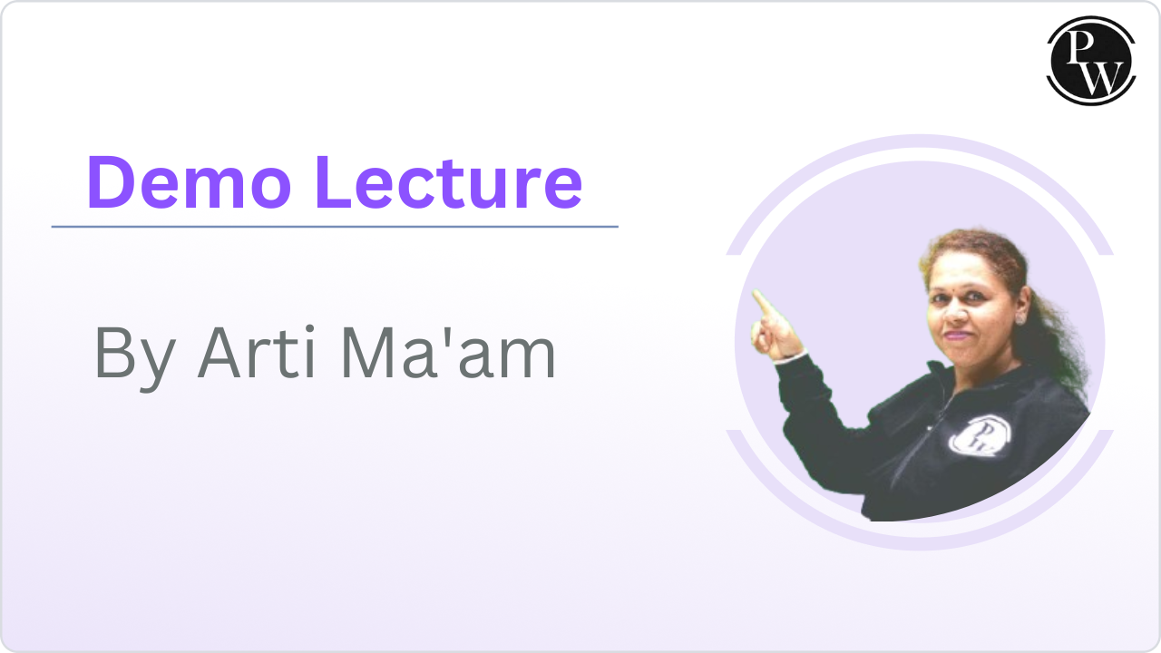 Demo Lecture : Arti Suram Ma'am 
