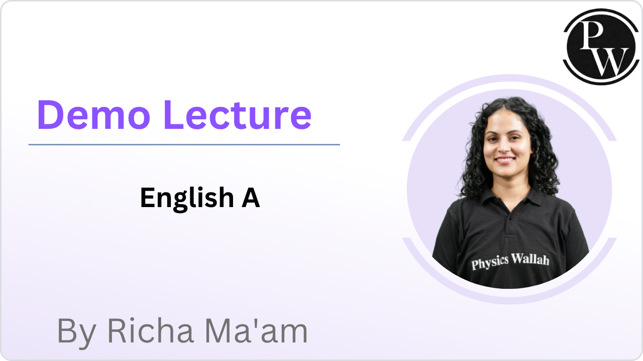 Demo Lecture By Richa Ma'am 