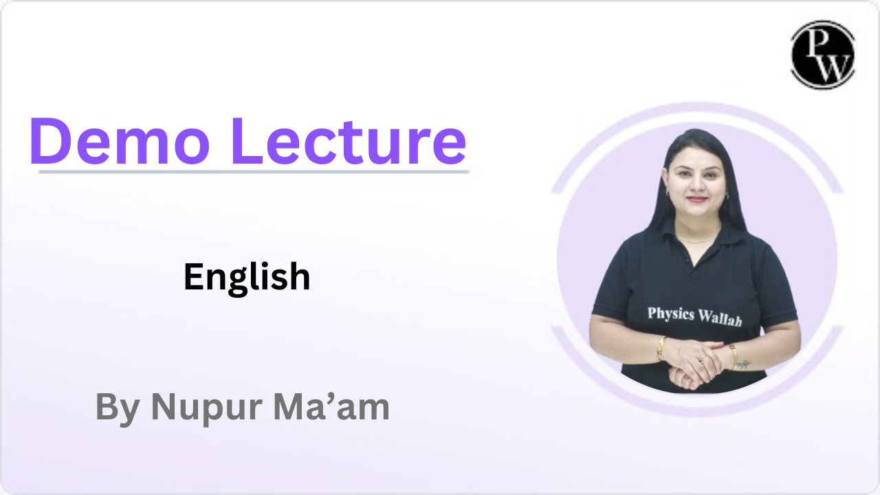 Demo Lecture By Nupur Maam