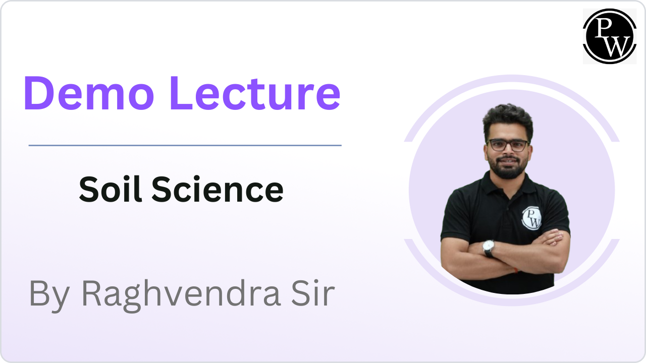 Demo Lecture by Raghvendra Sir || Soil Science