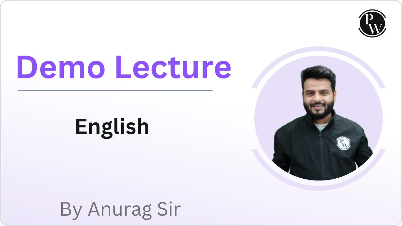 Demo Lecture by Anurag Sir