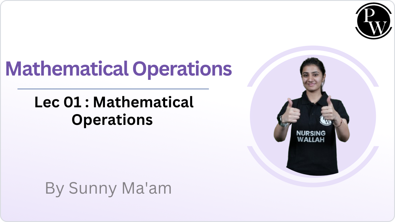 Mathematical Operations 01 : Mathematical Operations