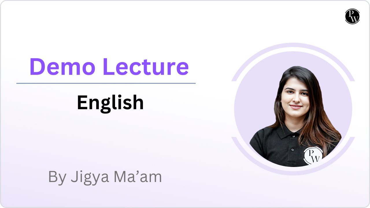 Demo Lecture by Jigya Ahuja Ma'am