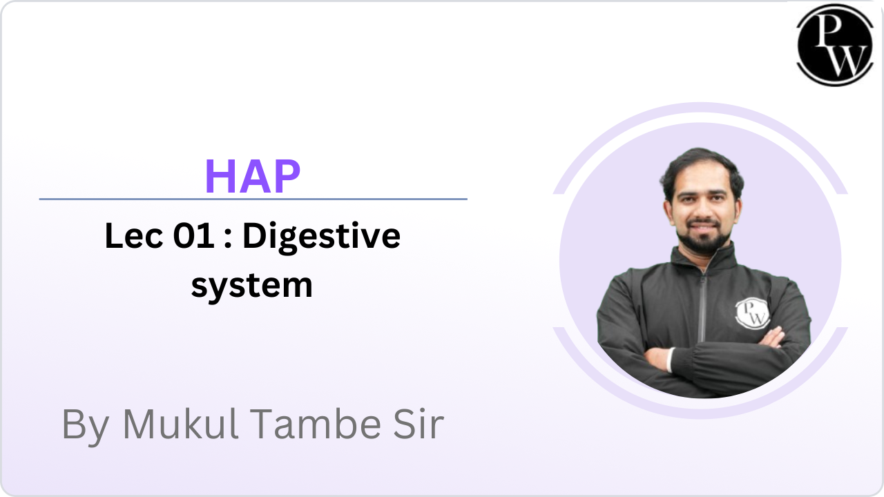 HAP 01 : Digestive system