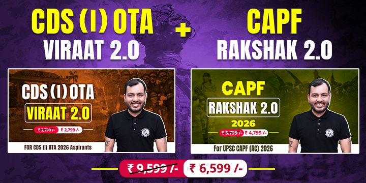 CDS (I) OTA VIRAAT 2.0 + CAPF Rakshak 2.0 2026