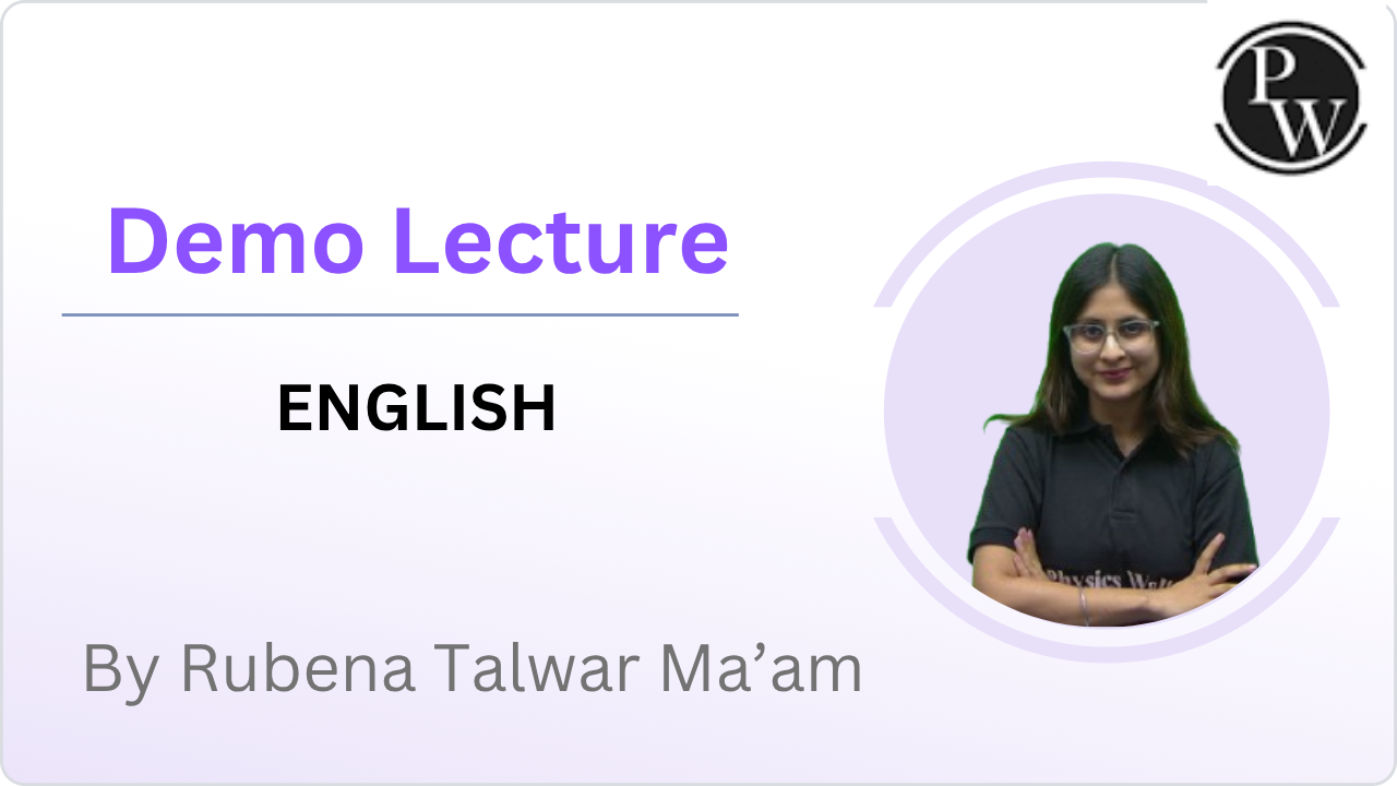 Demo Lecture By Rubena Talwar Ma'am