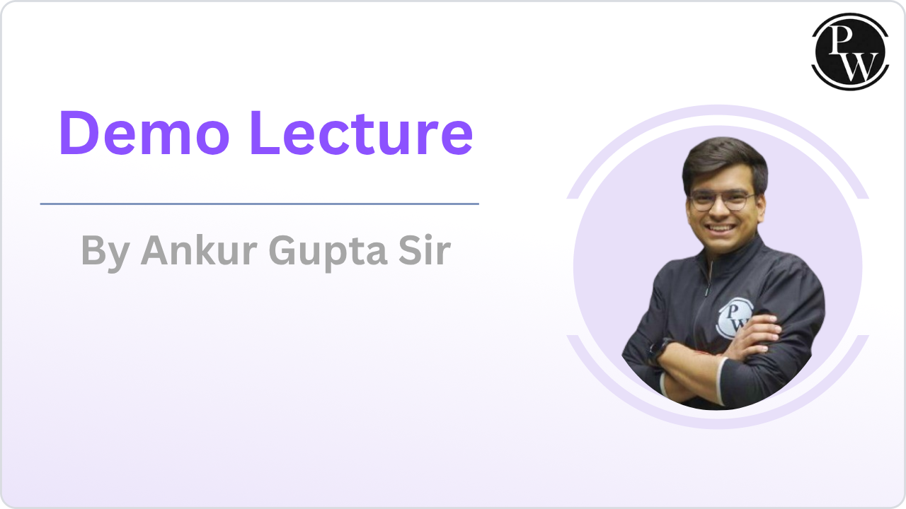 Demo Lecture By Ankur Gupta Sir       