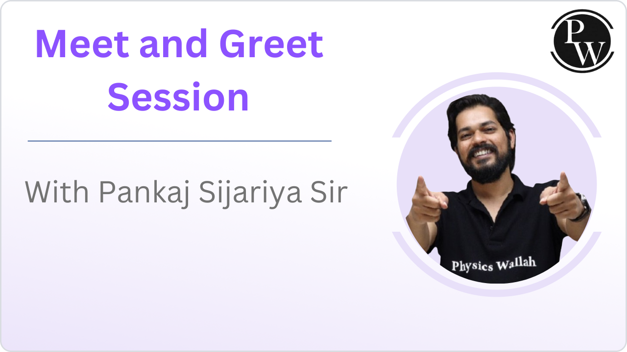 Meet and Greet Session with Pankaj Sijariya Sir || Only Video