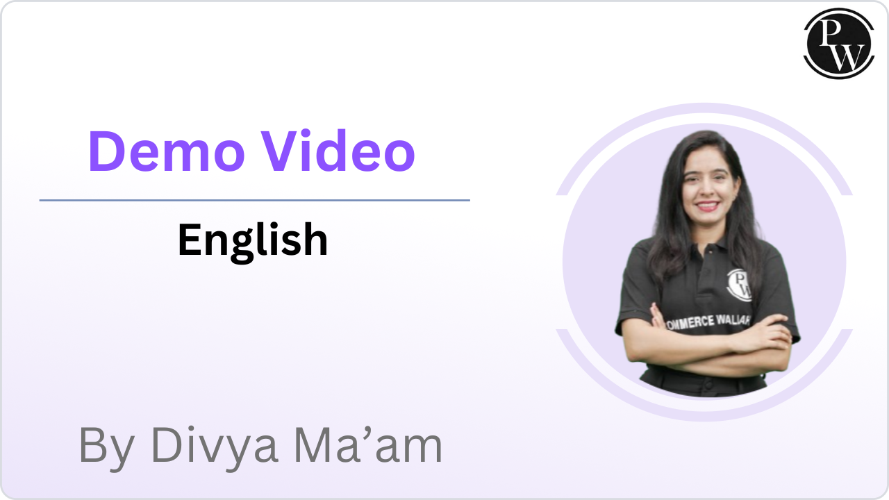 Demo Video by Divya Ma'am (English)