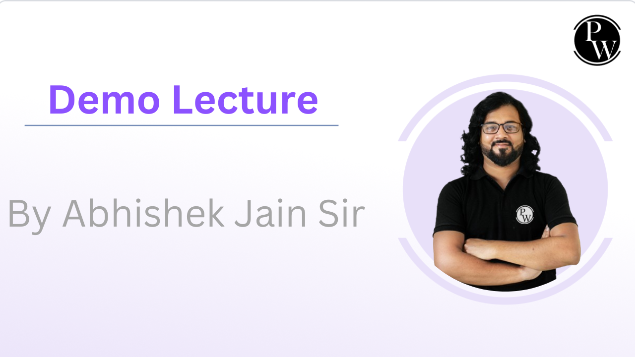 Demo Lecture By Abhishek Jain Sir