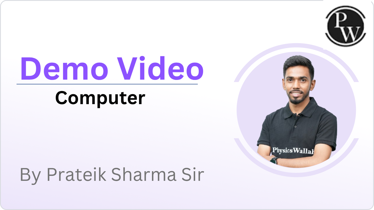 Demo Lecture By Prateik Sharma Sir