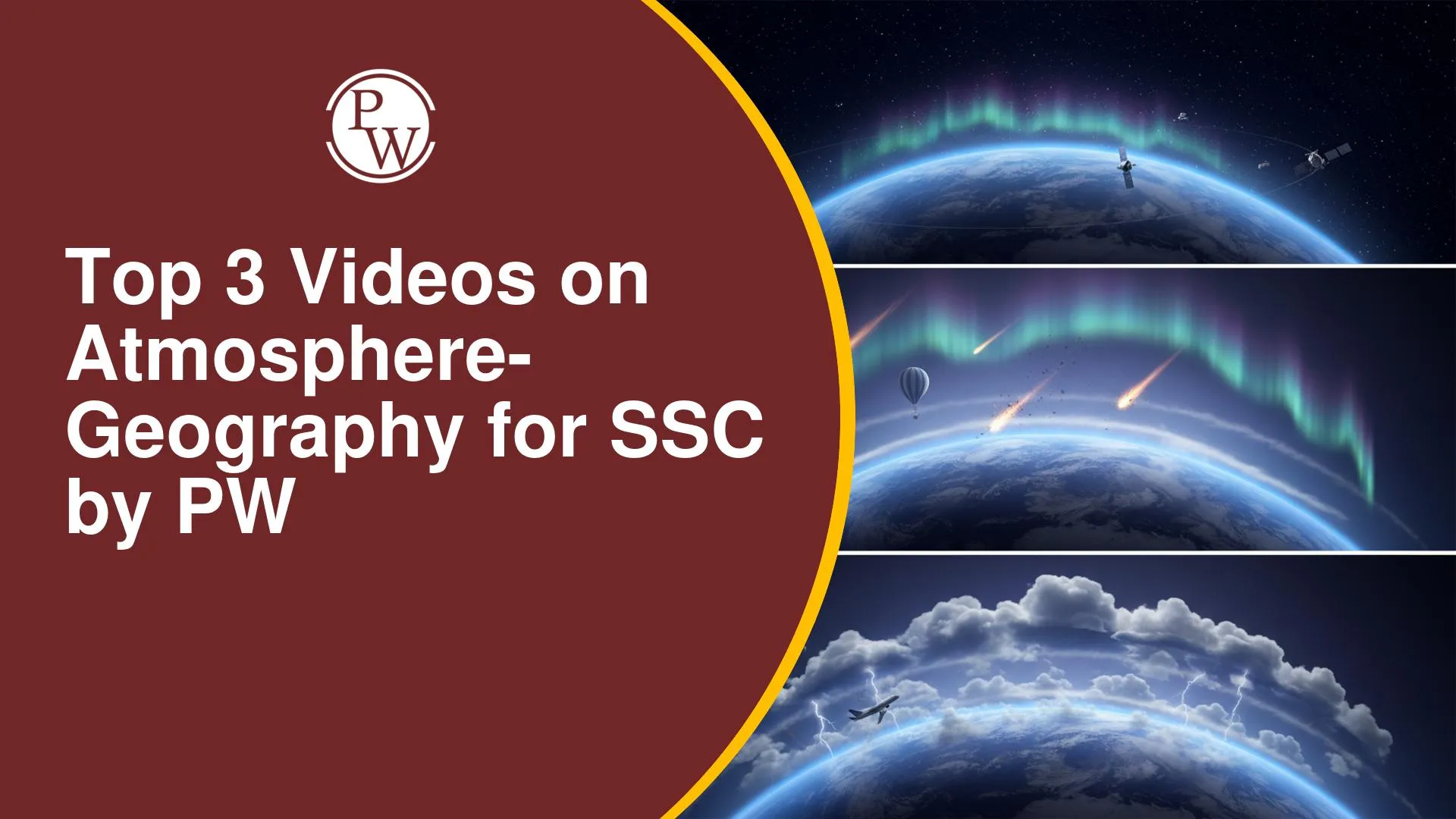 Top 3 YouTube Videos on Atmosphere for SSC Geography by PW