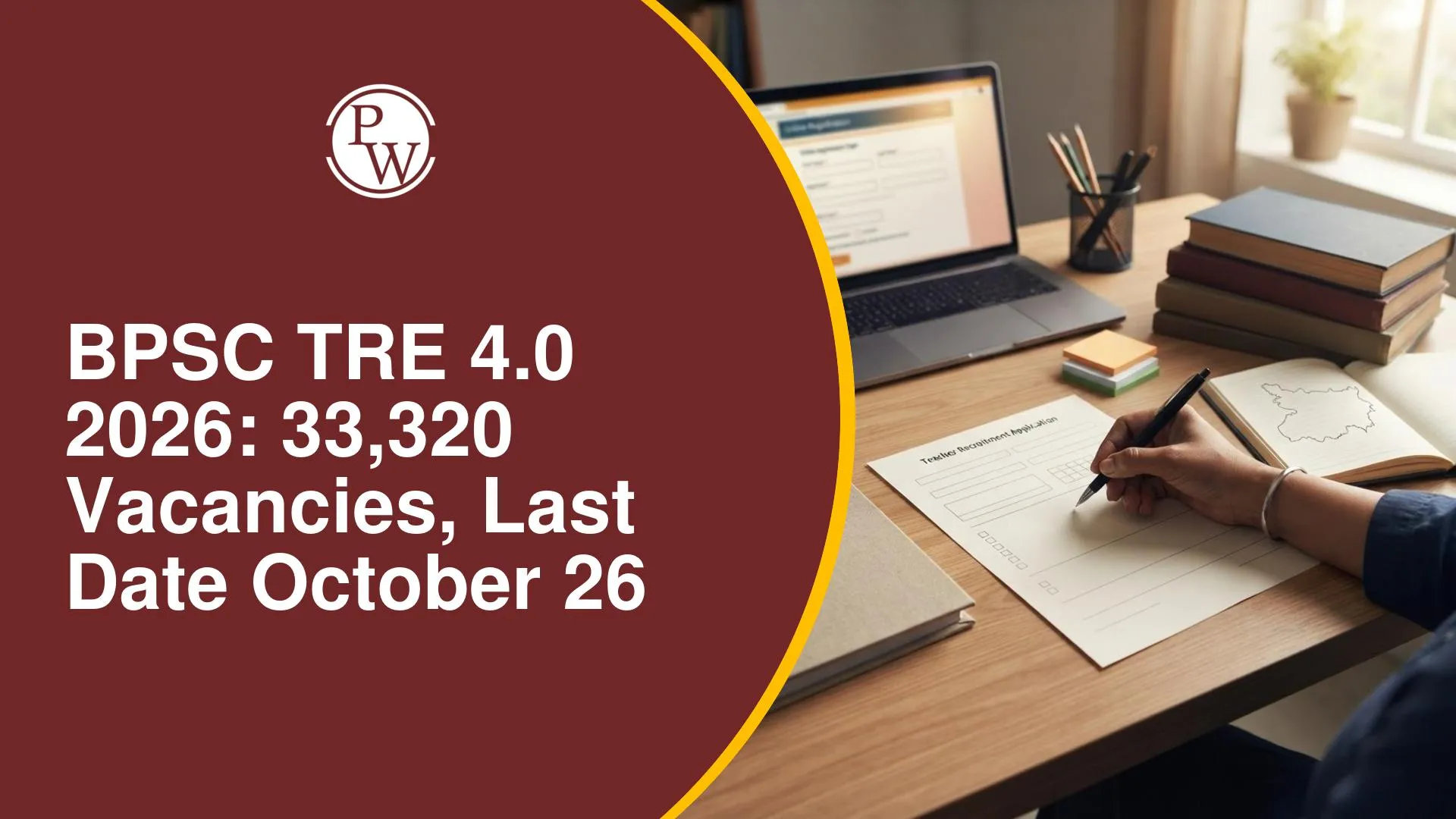 BPSC TRE 4.0 2026: Apply for 33,320 Teacher Vacancies by October 26
