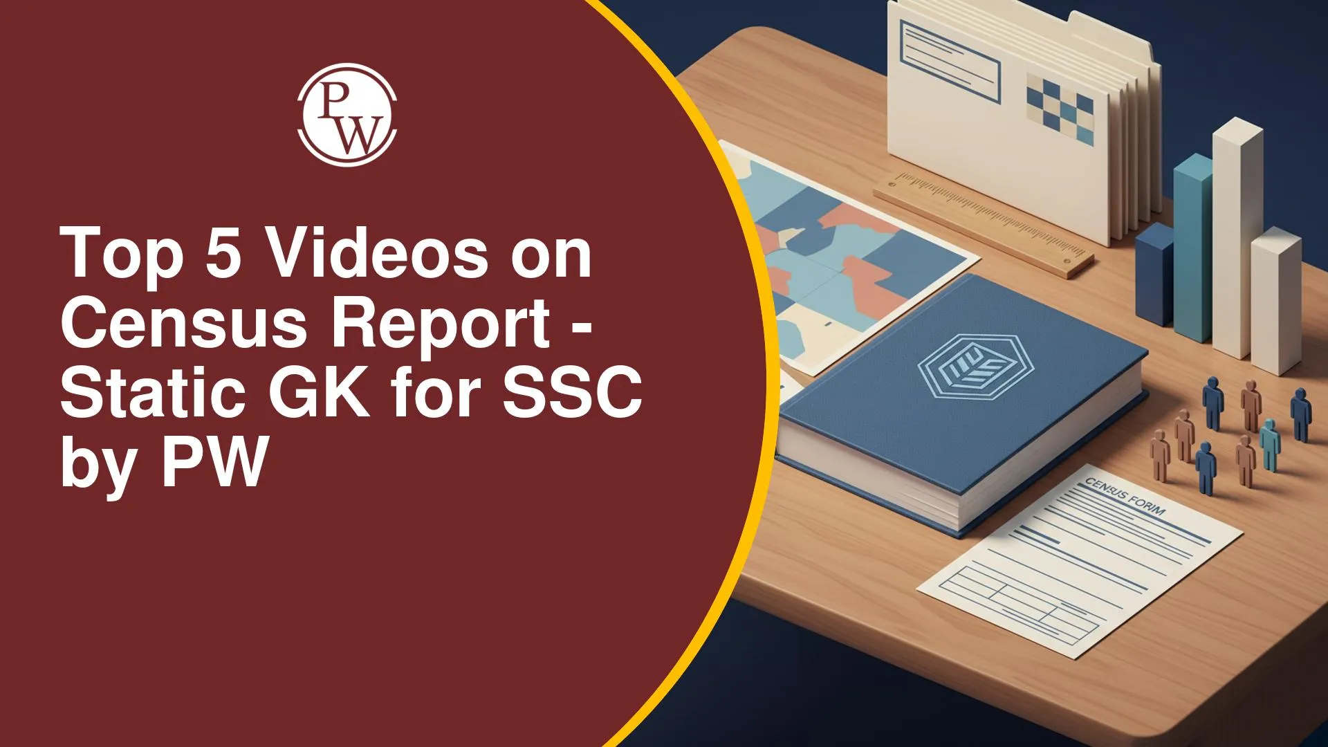 Top 5 Videos on Census Report: Static GK for SSC Preparation by Physics Wallah