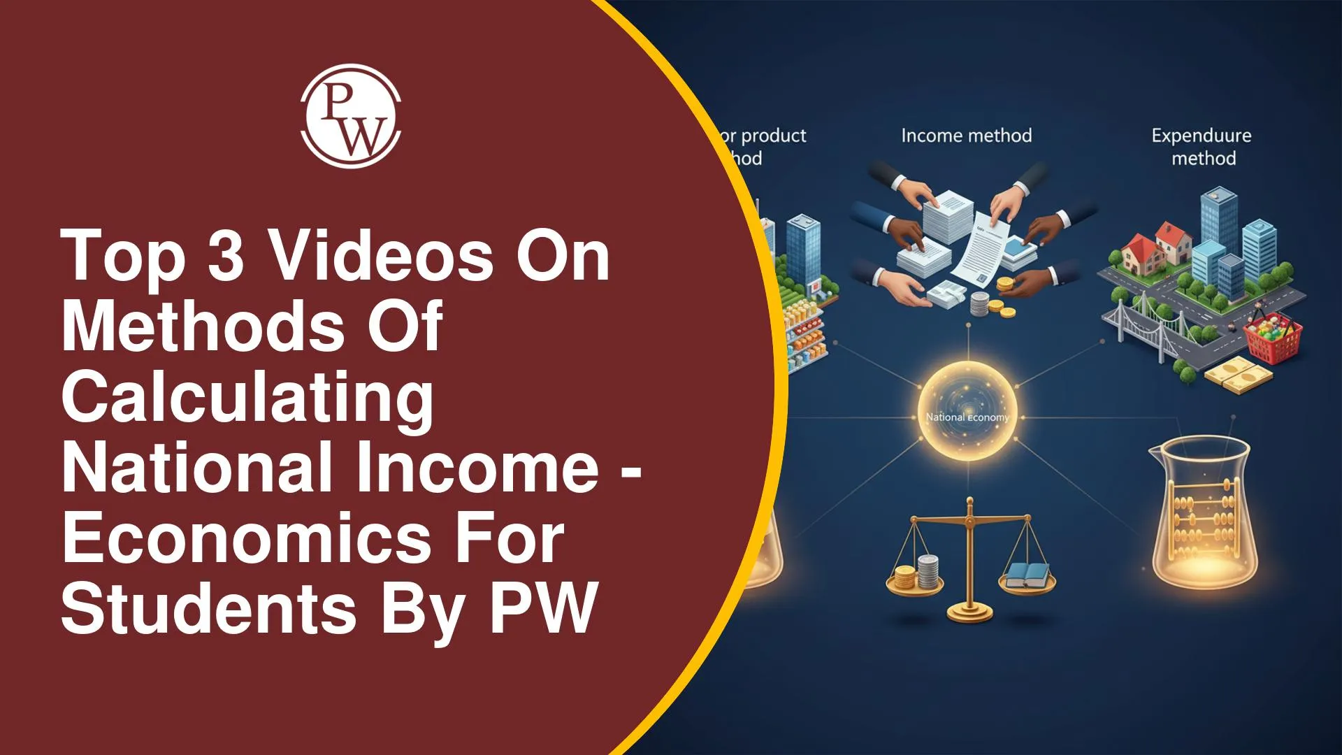 3 Best Videos on Methods of Calculating National Income for Class 12 Economics by PW
