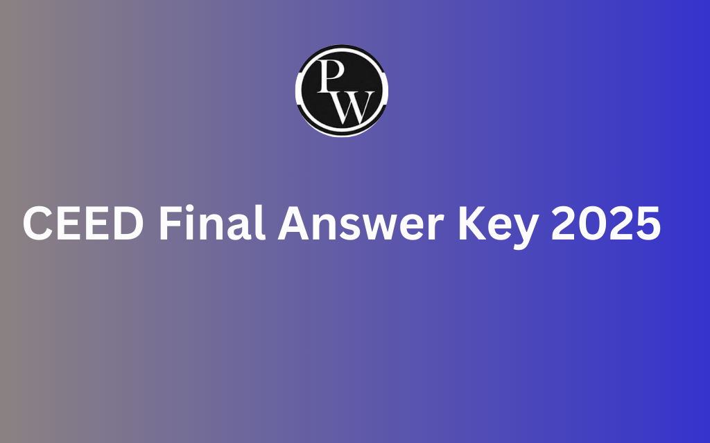 CEED Final Answer Key 2025