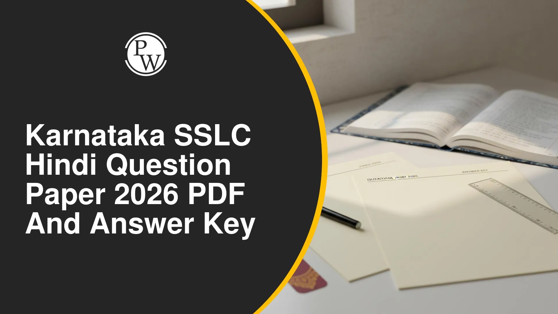 Karnataka SSLC Hindi Question Paper 2026 and Answer Key
