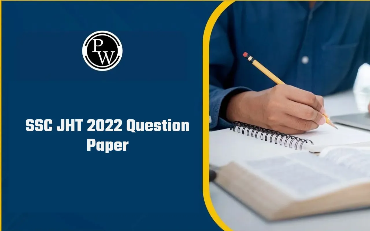 SSC JHT 2022 Question Paper
