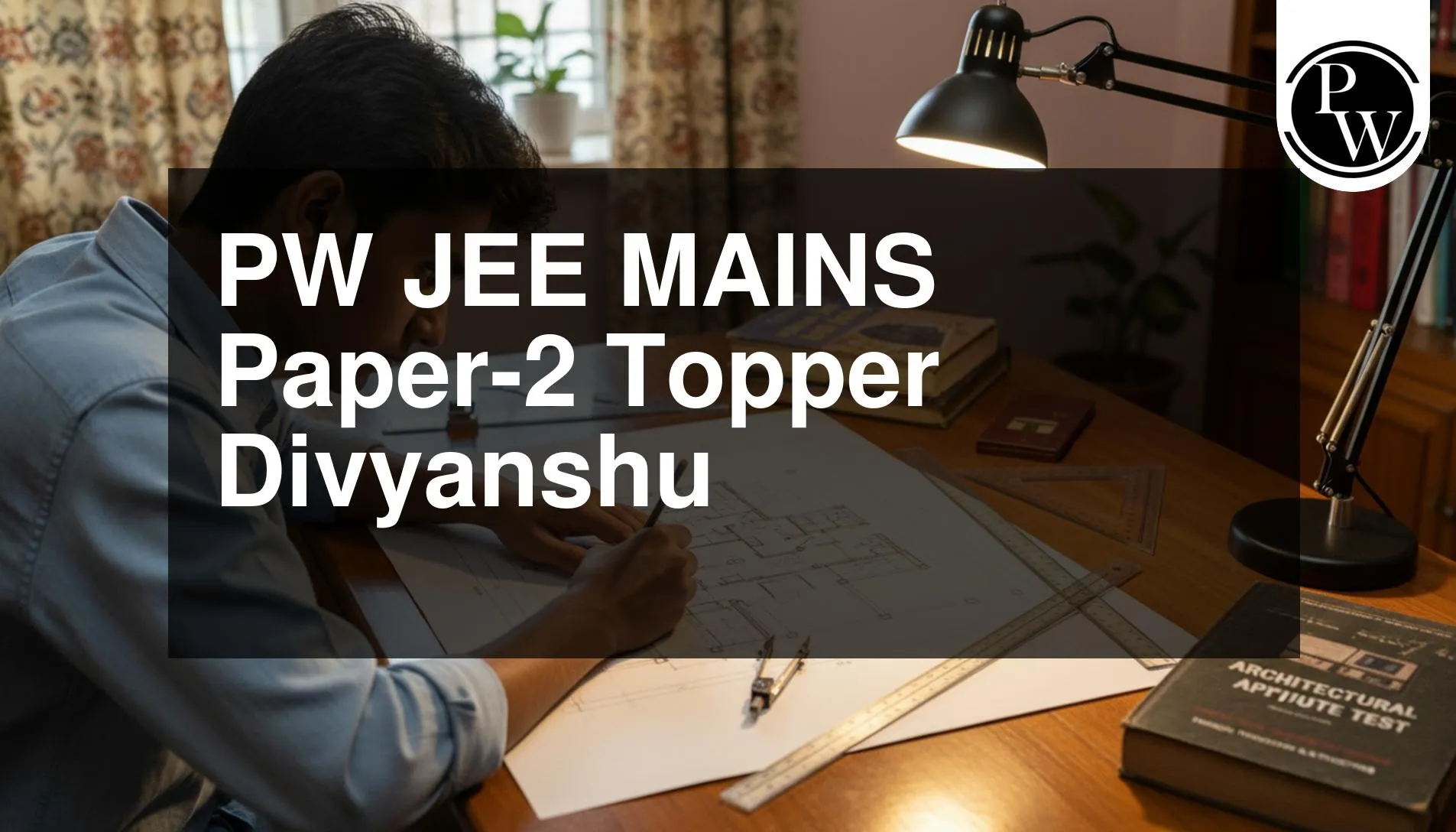 PW JEE Main Paper 2 Topper Divyanshu 98.33 Percentile Success Story