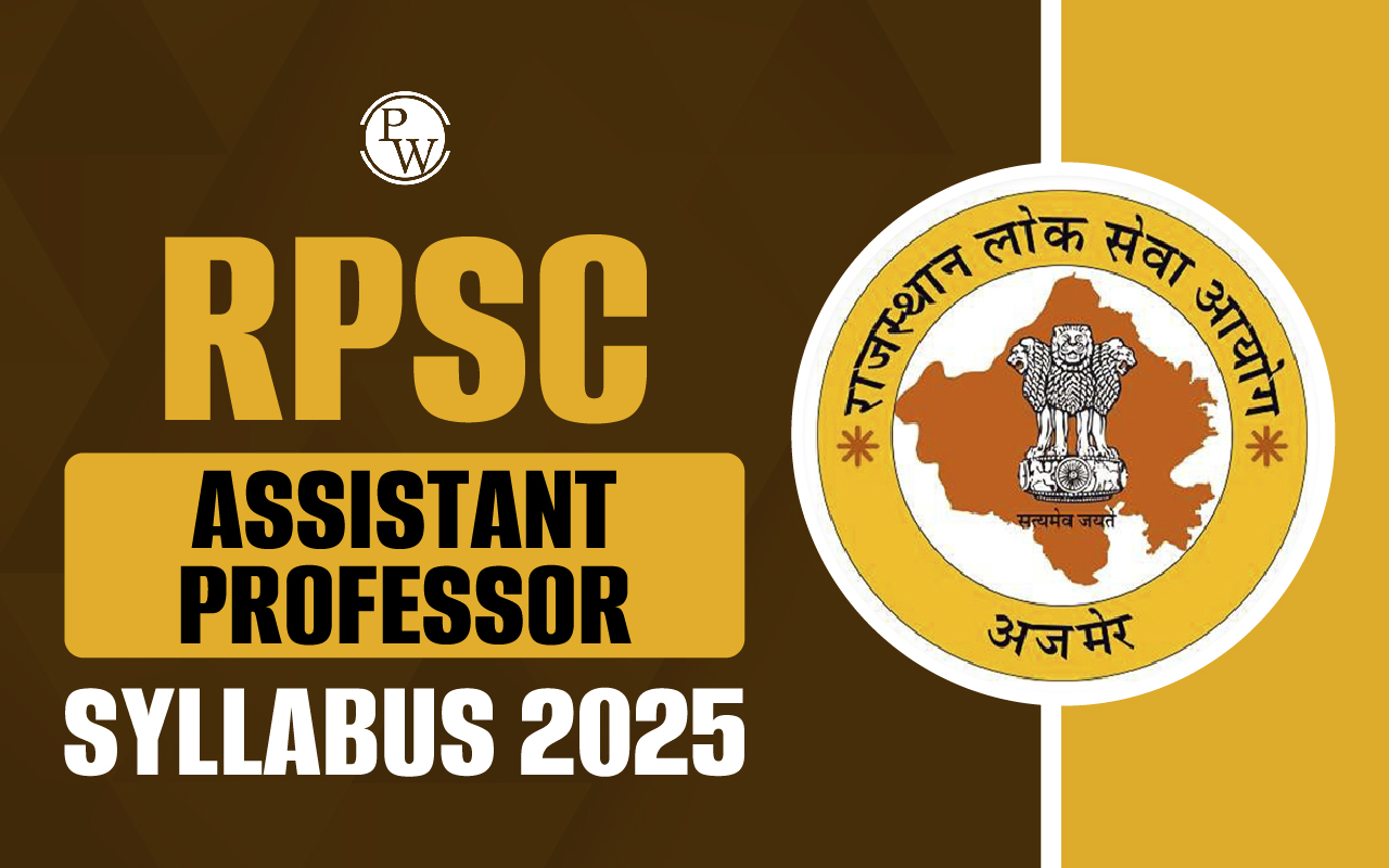 RPSC Assistant Professor Syllabus 2024