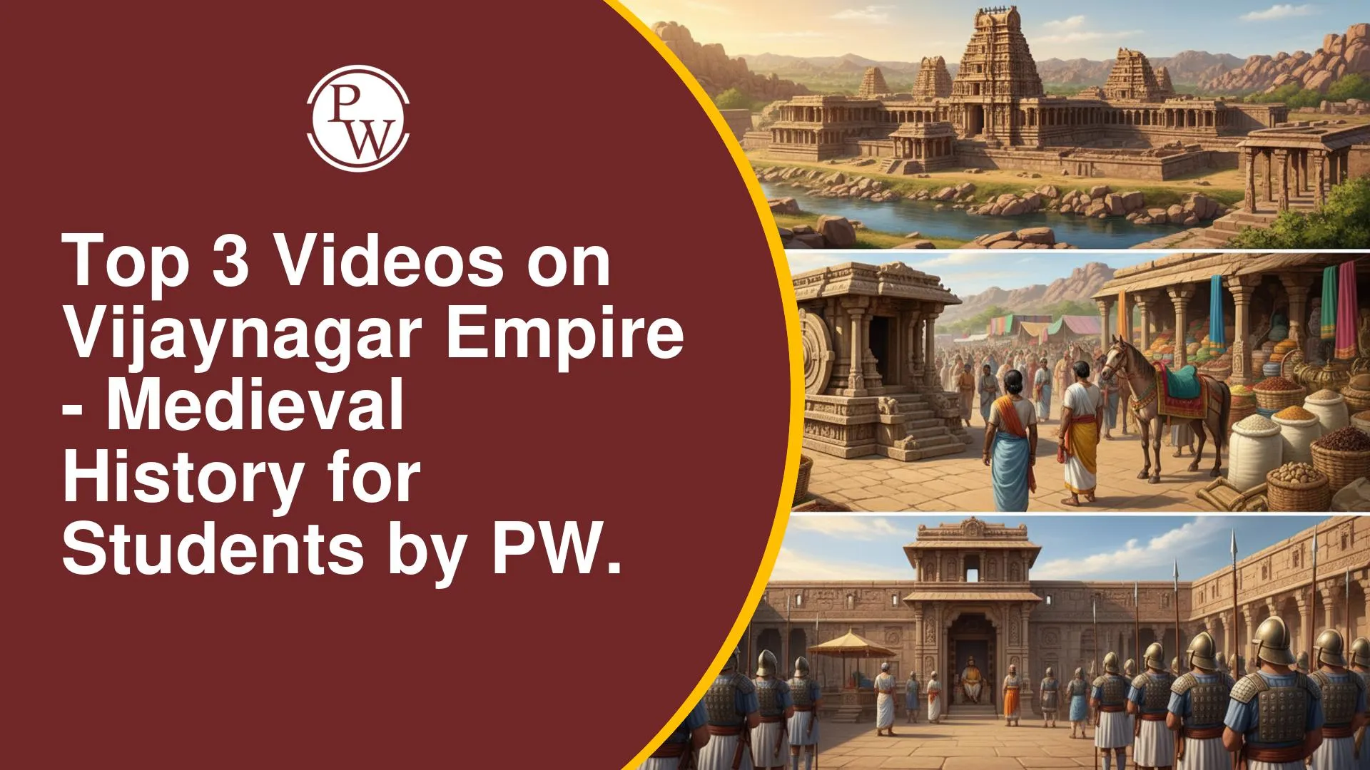 Top 3 Videos on Vijaynagar Empire for UPSC Medieval History by PW