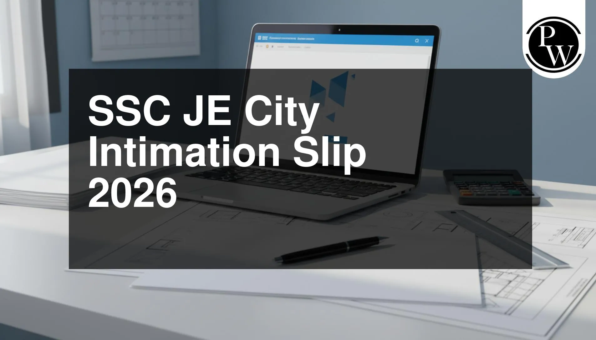 SSC JE City Intimation Slip 2026