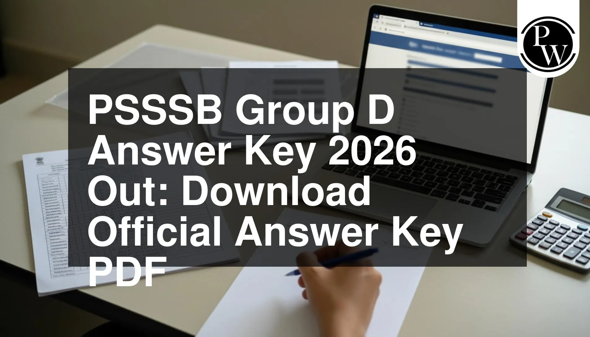 PSSSB Group D Answer Key 2026 Out