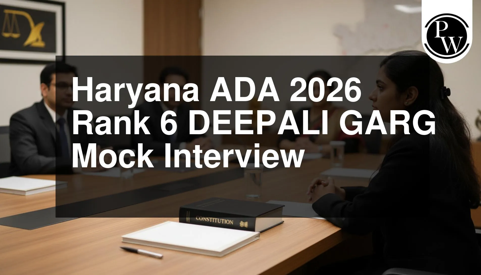 Haryana ADA 2026 Rank 6 DEEPALI GARG Mock Interview