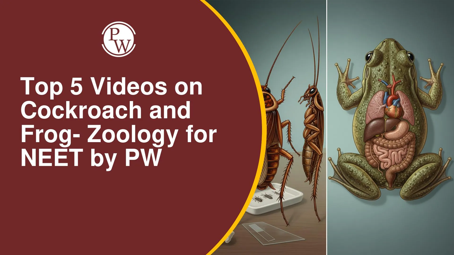 Top 5 Videos on Cockroach and Frog