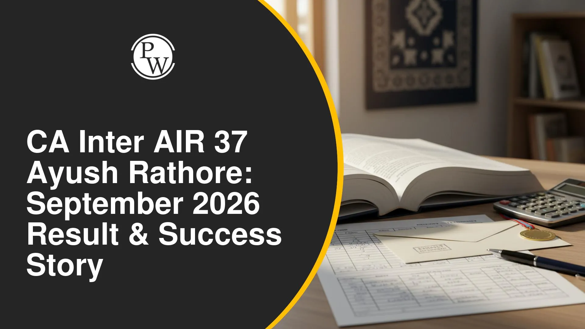 Ayush Rathore’s CA Inter AIR 37 Story with PW