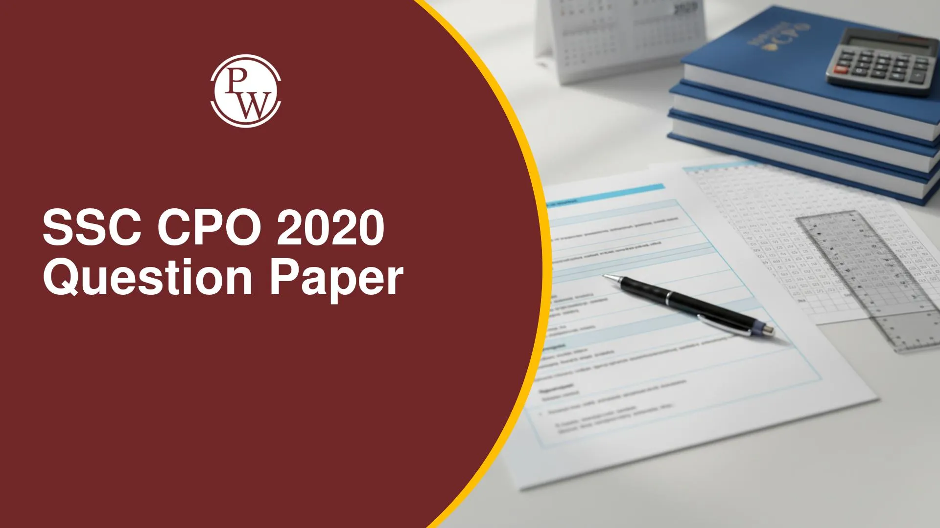 SSC CPO 2020 Question Paper PDF: Download Tier-I Papers