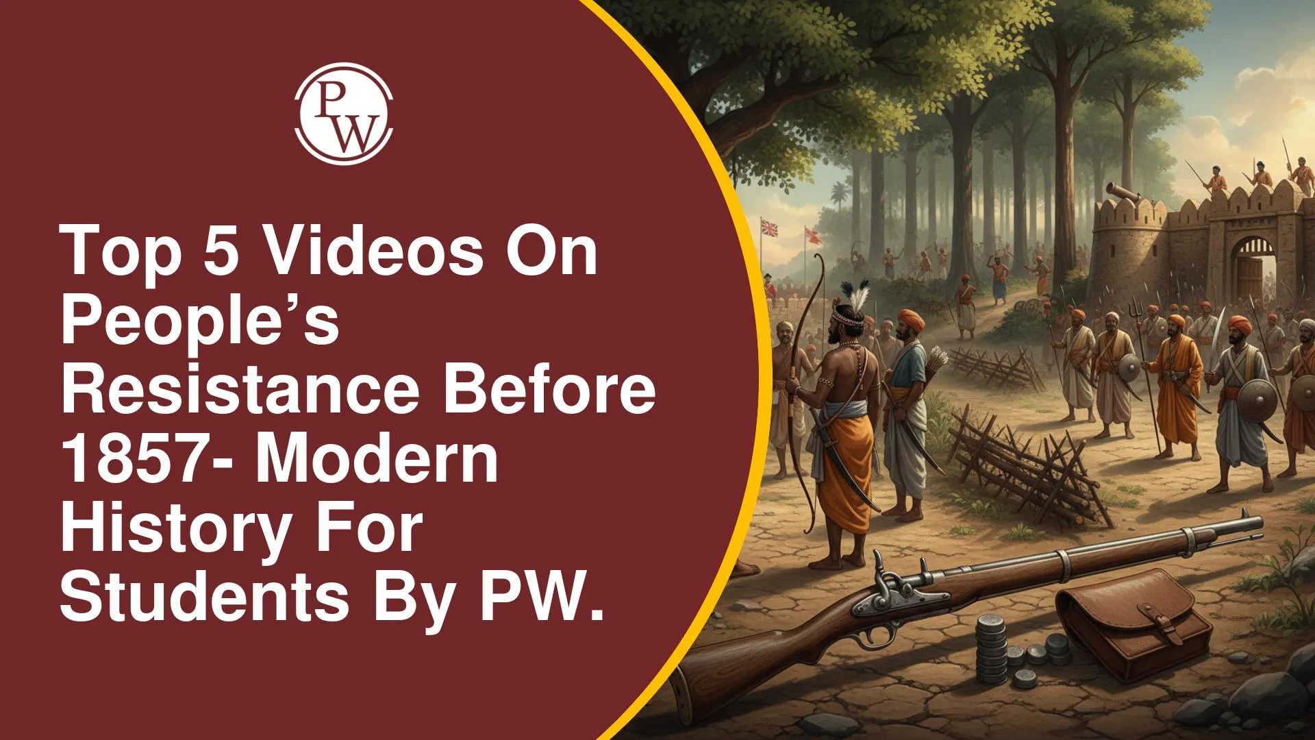 Top 5 YouTube Videos on People’s Resistance Before 1857 for UPSC Modern History by PW