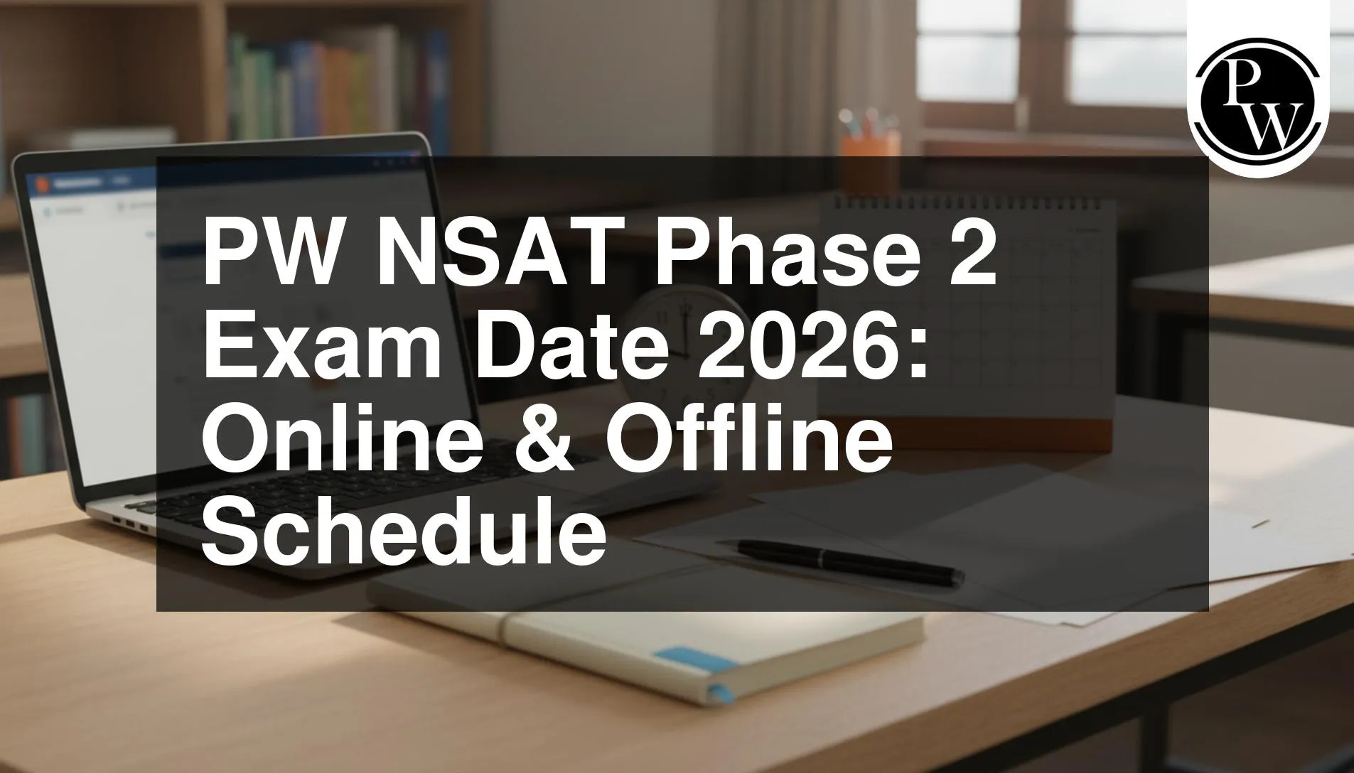 PW NSAT Phase 2 Exam Date 2026