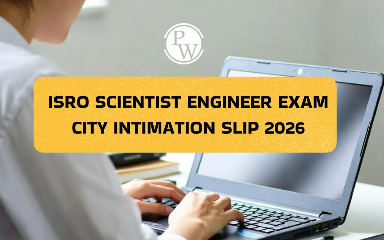 ISRO Scientist Engineer Exam City Intimation Slip 2026