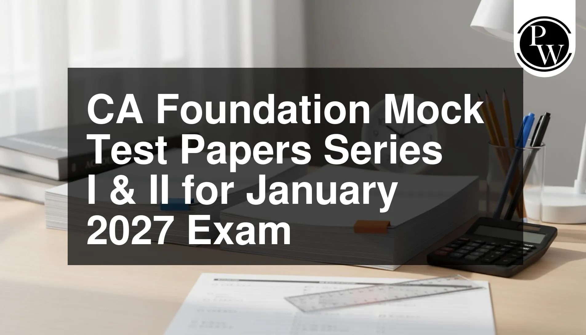 CA Foundation Mock Test Papers Series I & II for January 2027 Exam