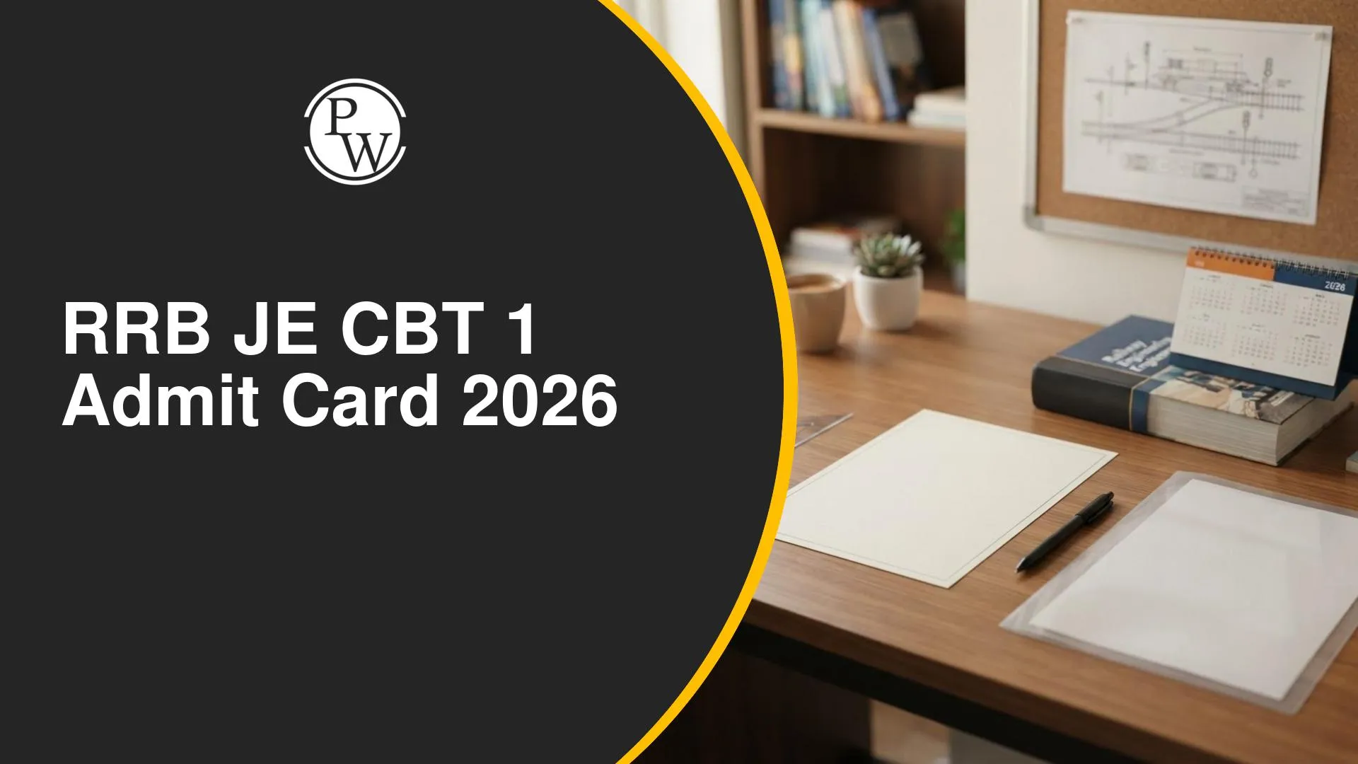 RRB JE CBT 1 Admit Card 2026