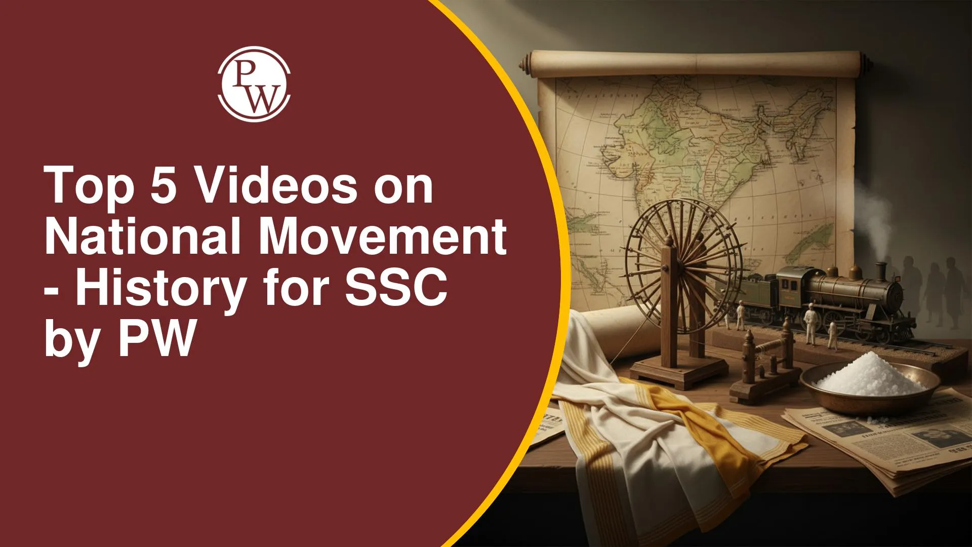 5 Best YouTube Videos on the National Movement for History for SSC by PW