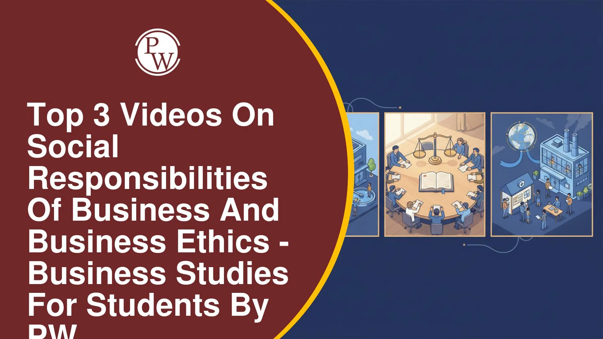 Top 3 Videos On Social Responsibilities of Business And Business Ethics for Class 11 Commerce By PW