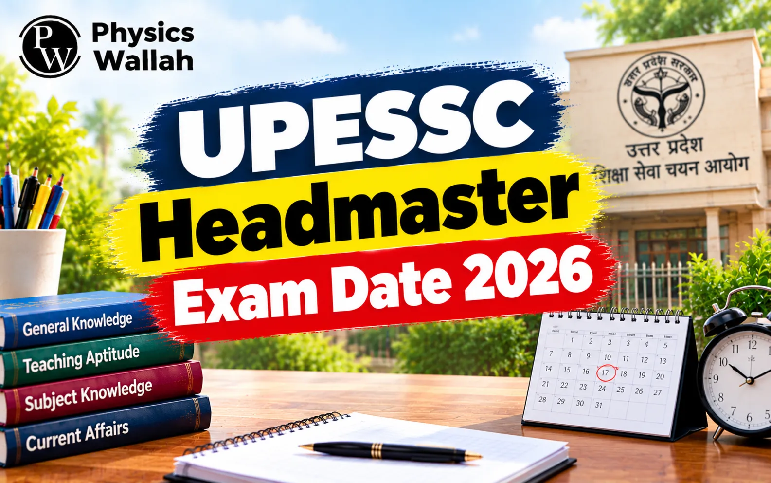 UPESSC Headmaster Exam Date 2026