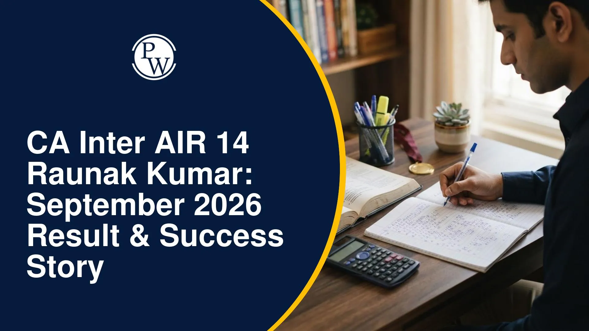 CA Inter AIR 14 Raunak Kumar: September 2026 Result & Success Story