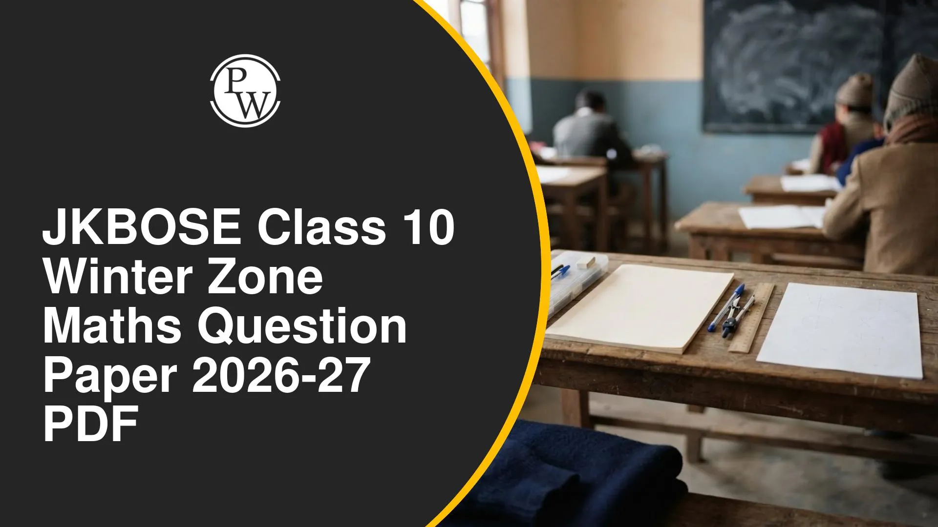 JKBOSE Class 10 Winter Zone Maths Question Paper 2026-27 PDF