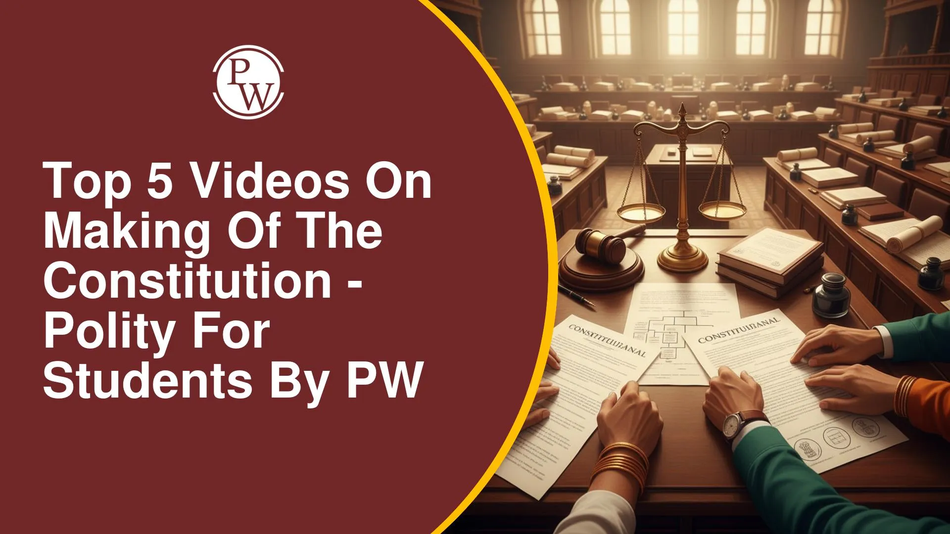 Top 5 Videos on Making of the Constitution for Polity by PW