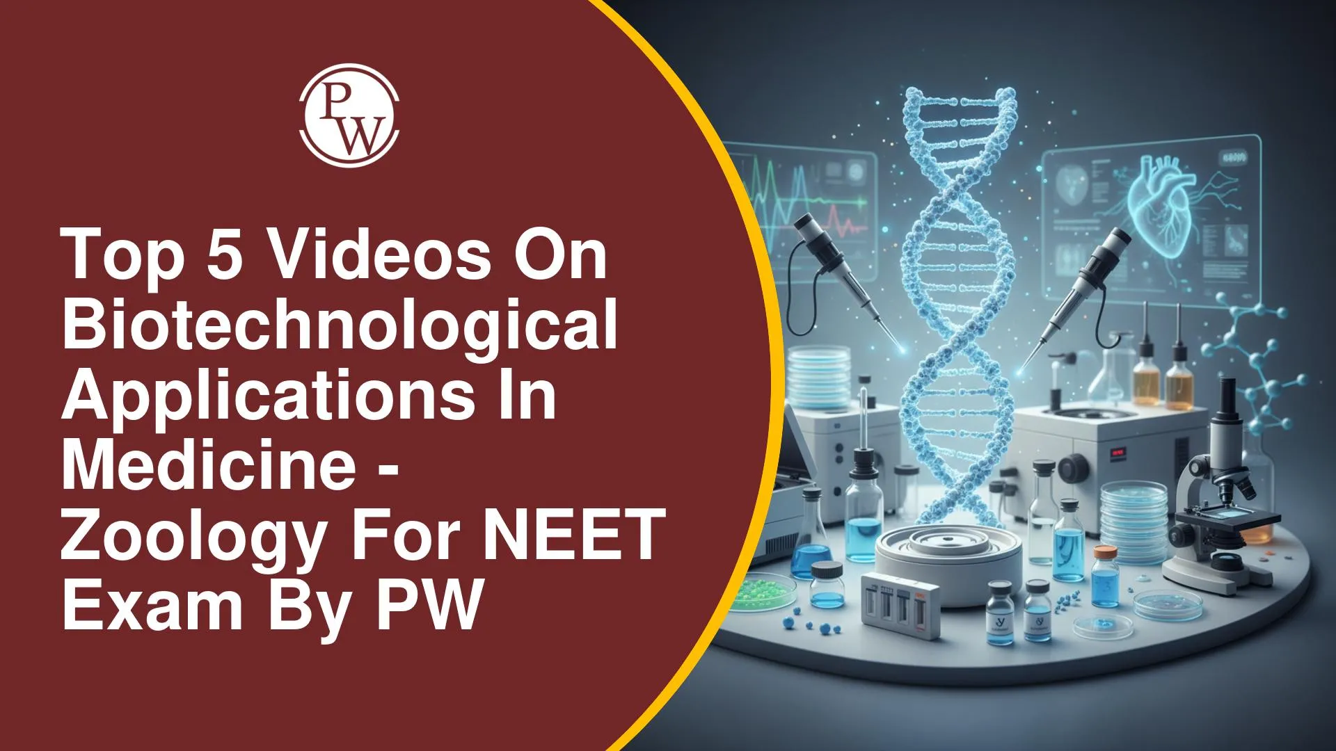 Top 5 Videos on Biotechnology and Its Applications by PW for NEET
